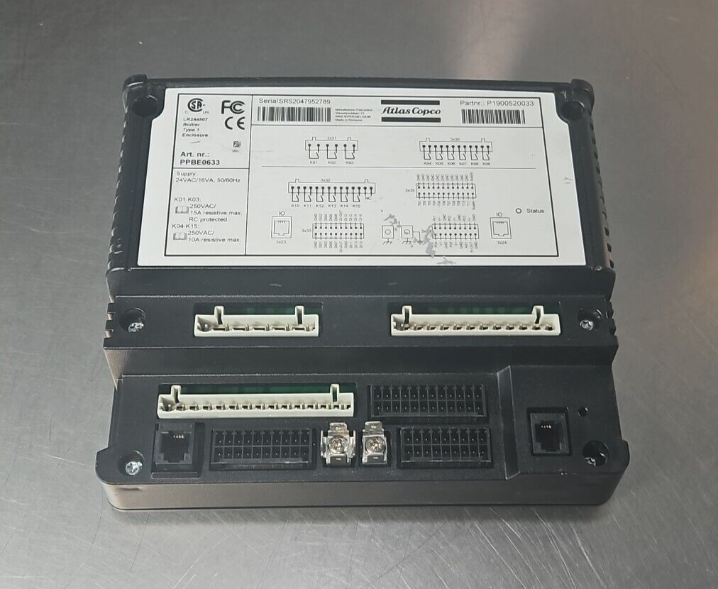 Atlas Copco PPBE0633 PLC Computer Controller Panel Expansion Module  (BIN2.3.3)