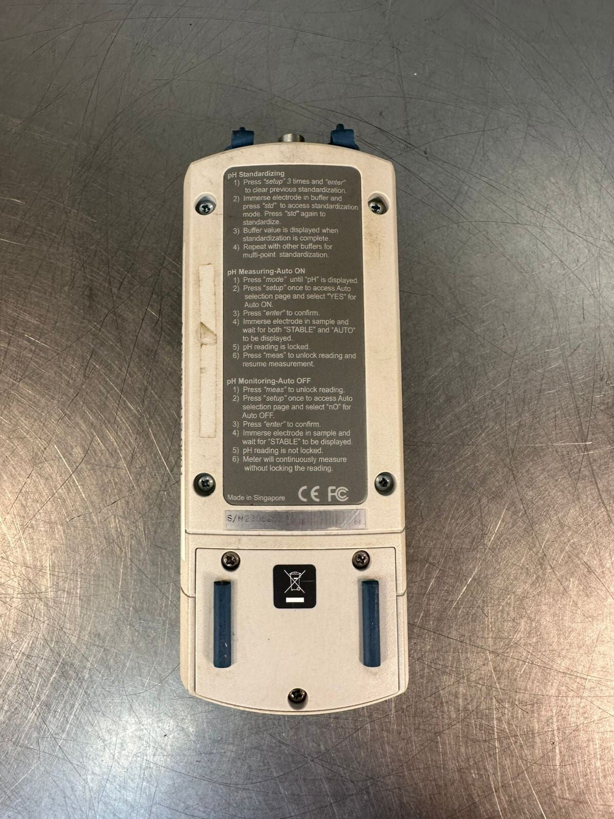 Accumet Ap110 Portable Ph/Orp Meter                    (4.3.4)