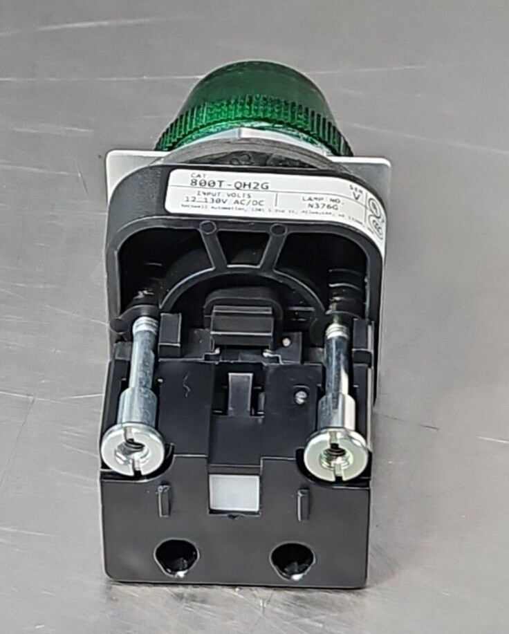 Allen Bradley 800T-QH2G Ser V green Pilot Light12-130V Ac/DC             Loc4C19