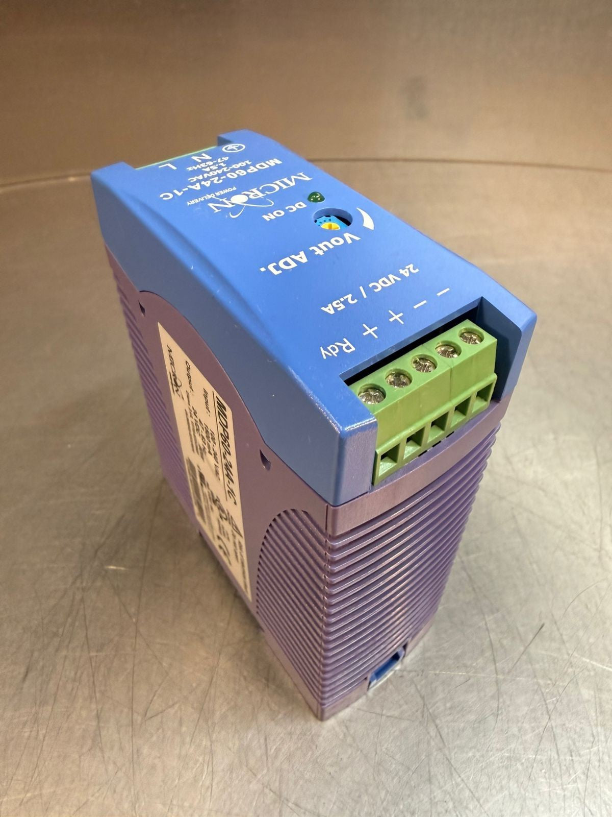 Micron MDP60-24A-1C Power Supply - 100-240VAC 1500 Ma 47-63Hz     ( 9.3.4)