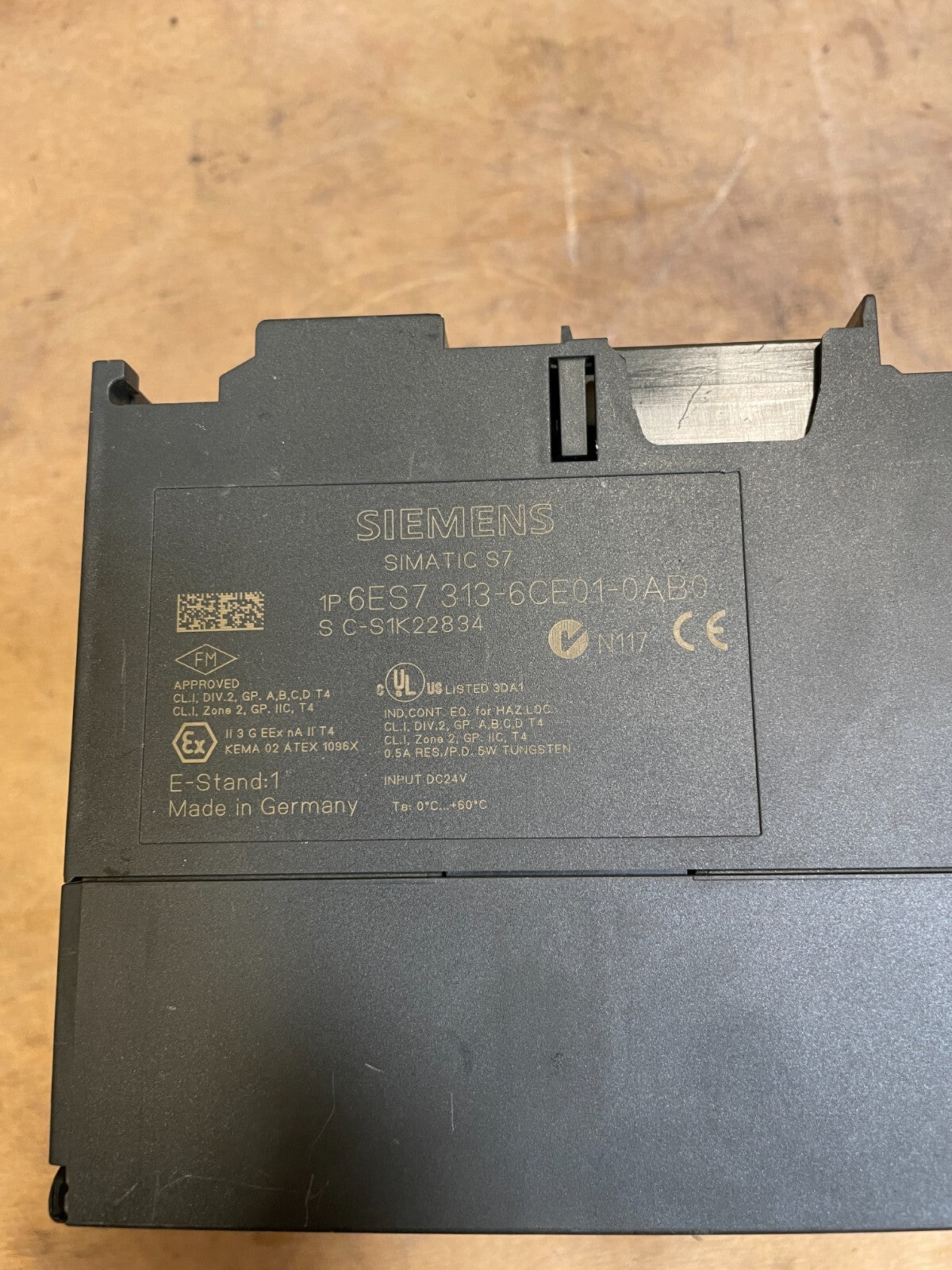 Siemens Simatic S7 313C-2 Integrated DP Interface High-Speed Compact CPU w/MPI