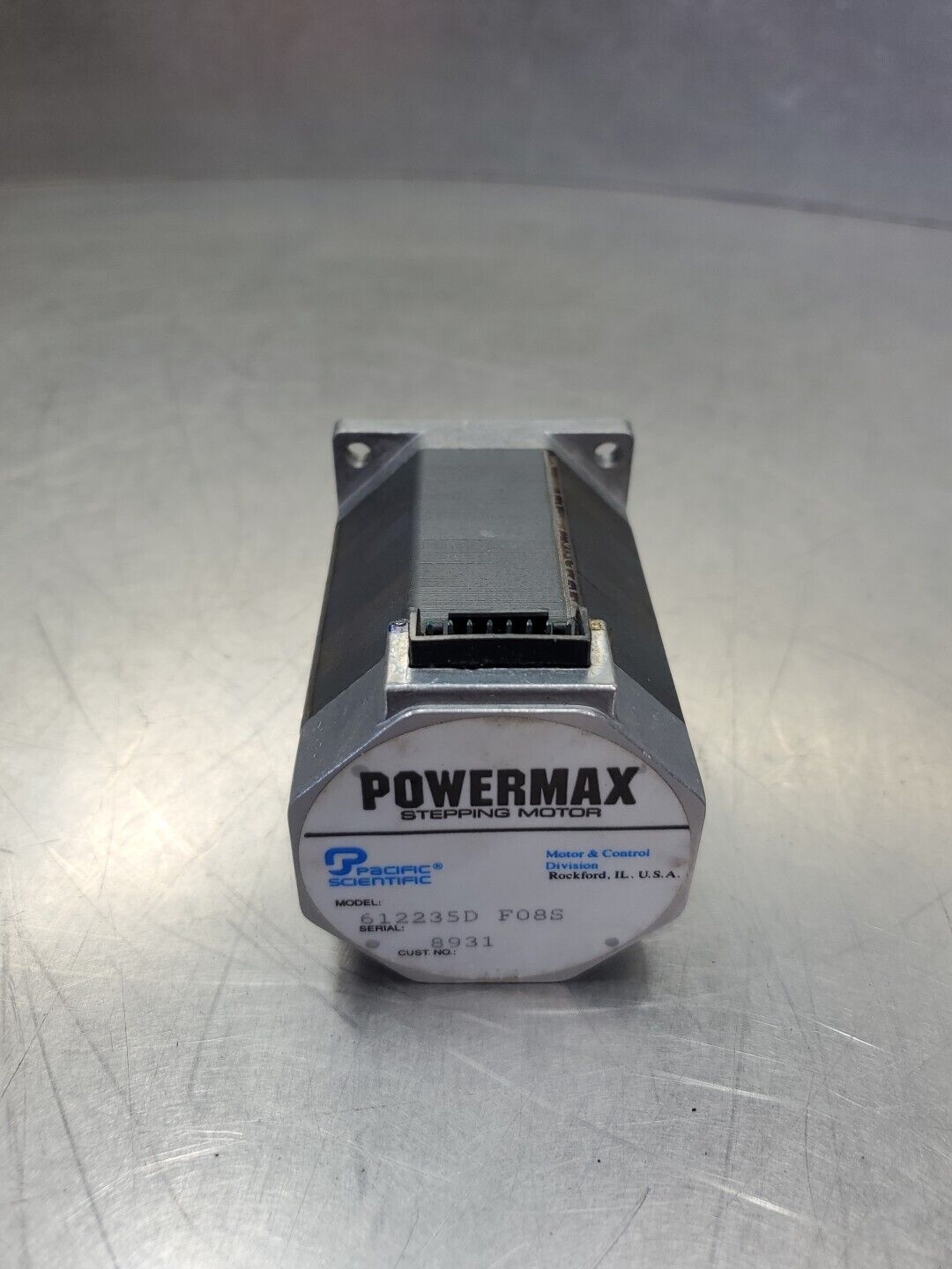 PACIFIC SCIENTIFIC 612235D F08S POWERMAX STEPPING MOTOR.                    1-E7