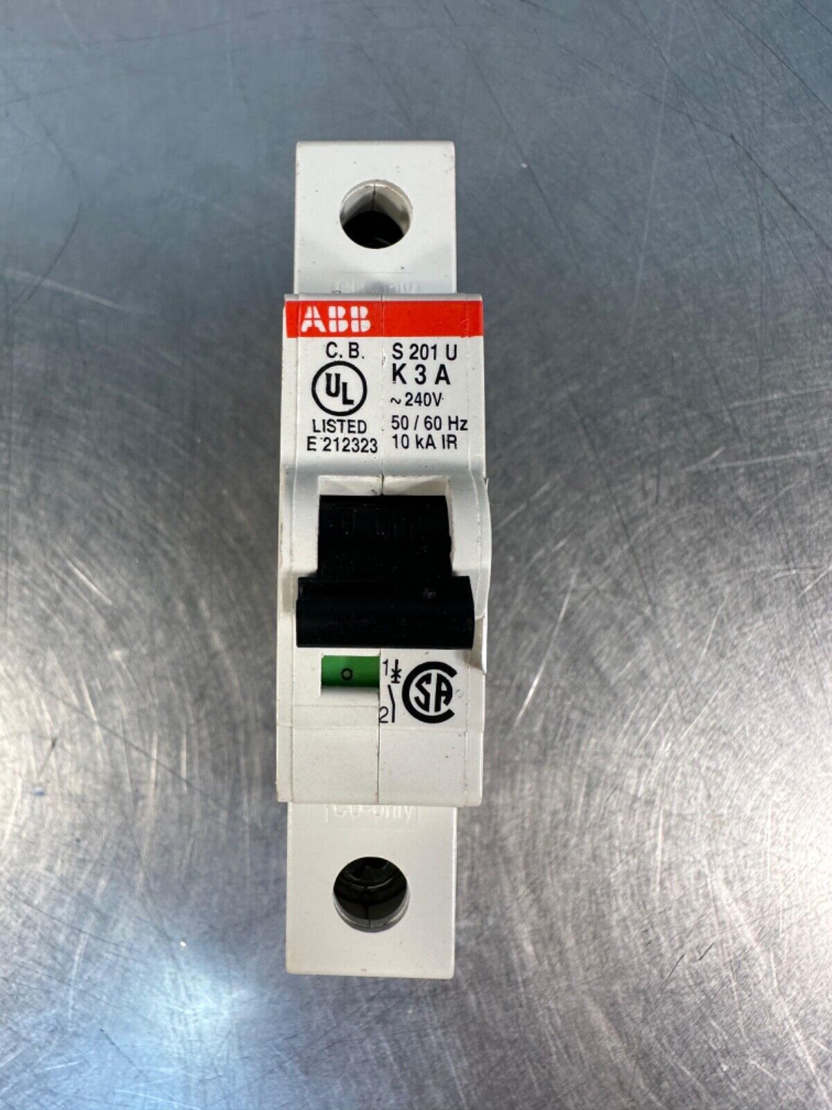 Abb S-201-u-K-3-A 230V 1 Pole Circuit Breaker S201 K3 S201K3 (4c-41)