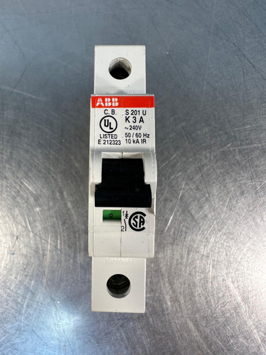 Abb S-201-u-K-3-A 230V 1 Pole Circuit Breaker S201 K3 S201K3 (4c-41)
