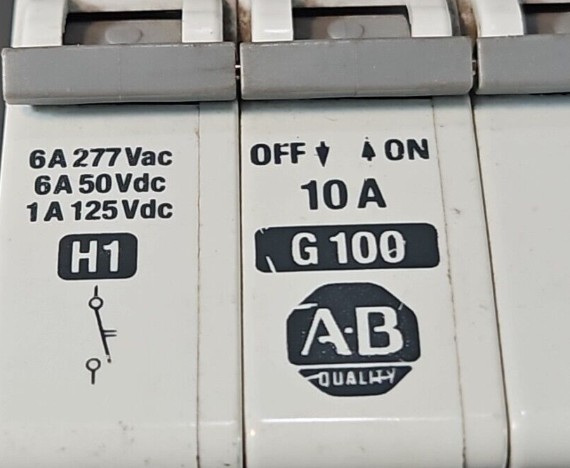 Allen-Bradley 1492-CB2 G100 H1 Series A Circuit Breaker 10A              loc4E21