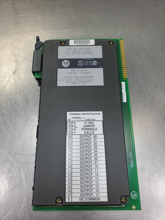 Allen Bradley 1771-OGD TTL Output Module.                                  3D-39