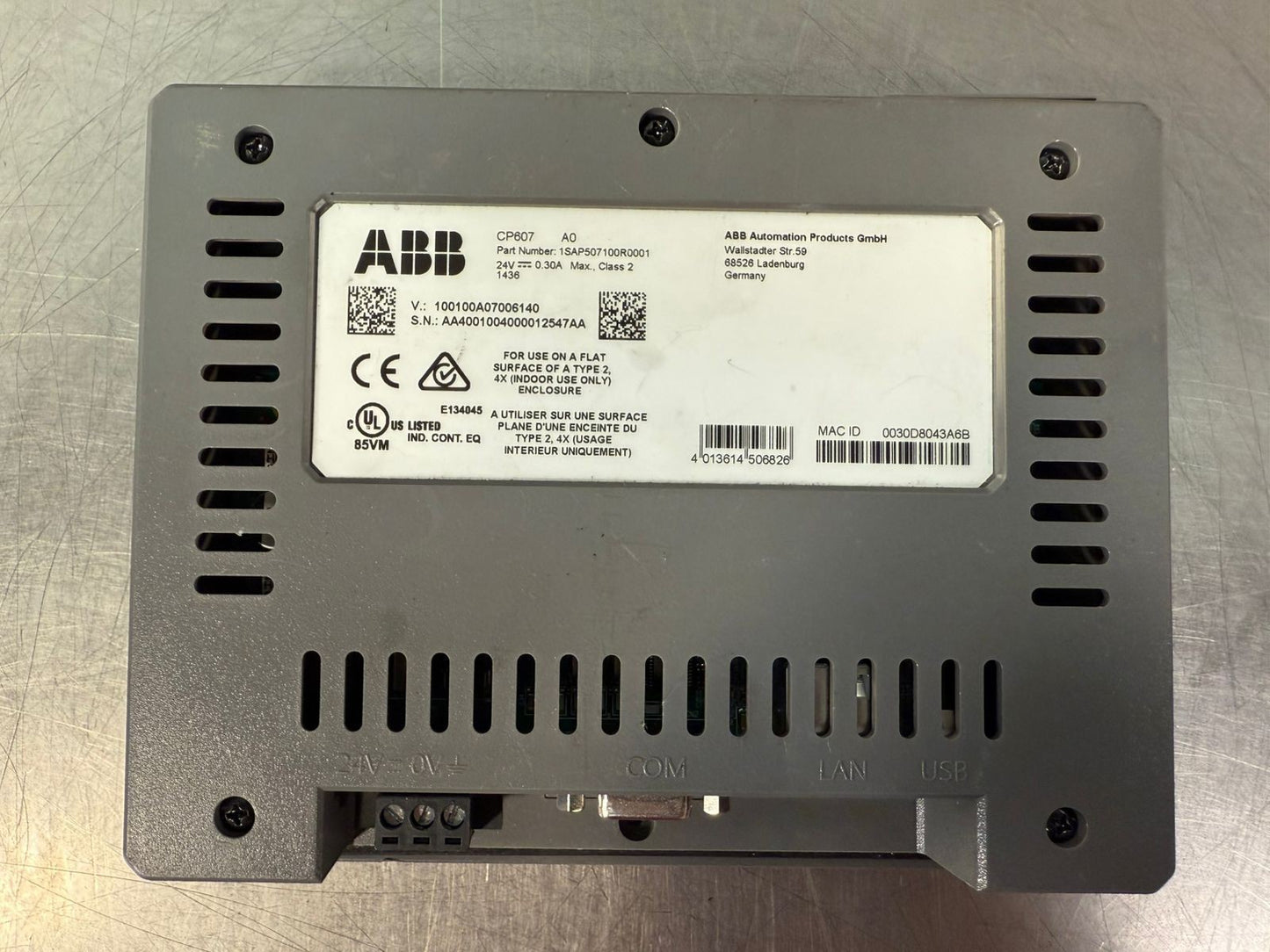 Abb CP607 1SAP507100R0001 24V 0.30A                                (6.3.3)