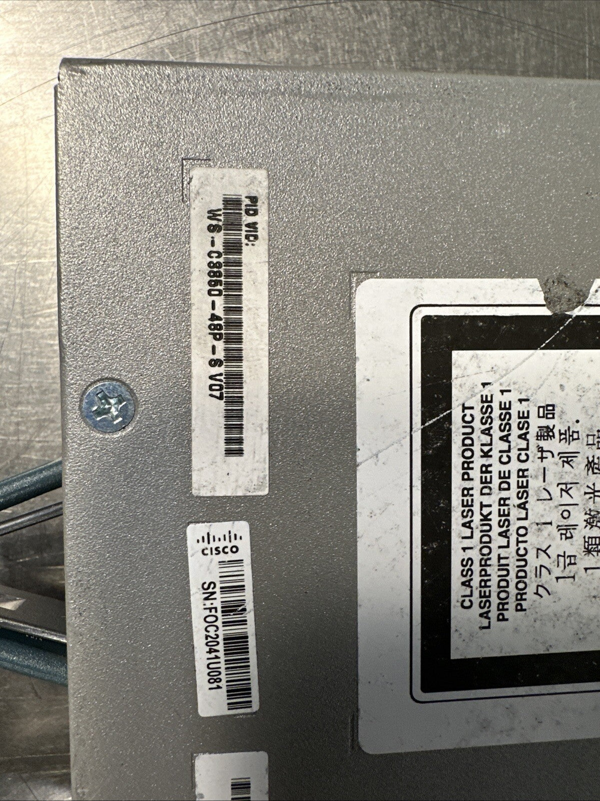 Cisco Catalyst WS-C3850-48P-S Switch 48 Port Gigabit PoE+ 715W Sing P (5.2.1)