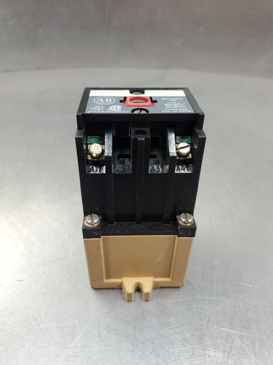 ALLEN BRADLEY 700-P400A1 Ser B AC RELAY CONTROL, 120V.                     4D-11