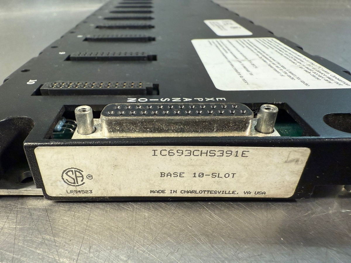 Ge Fanuc IC693CHS391E   10-Slot Base PLC Expansion Rack            (6.2.2)