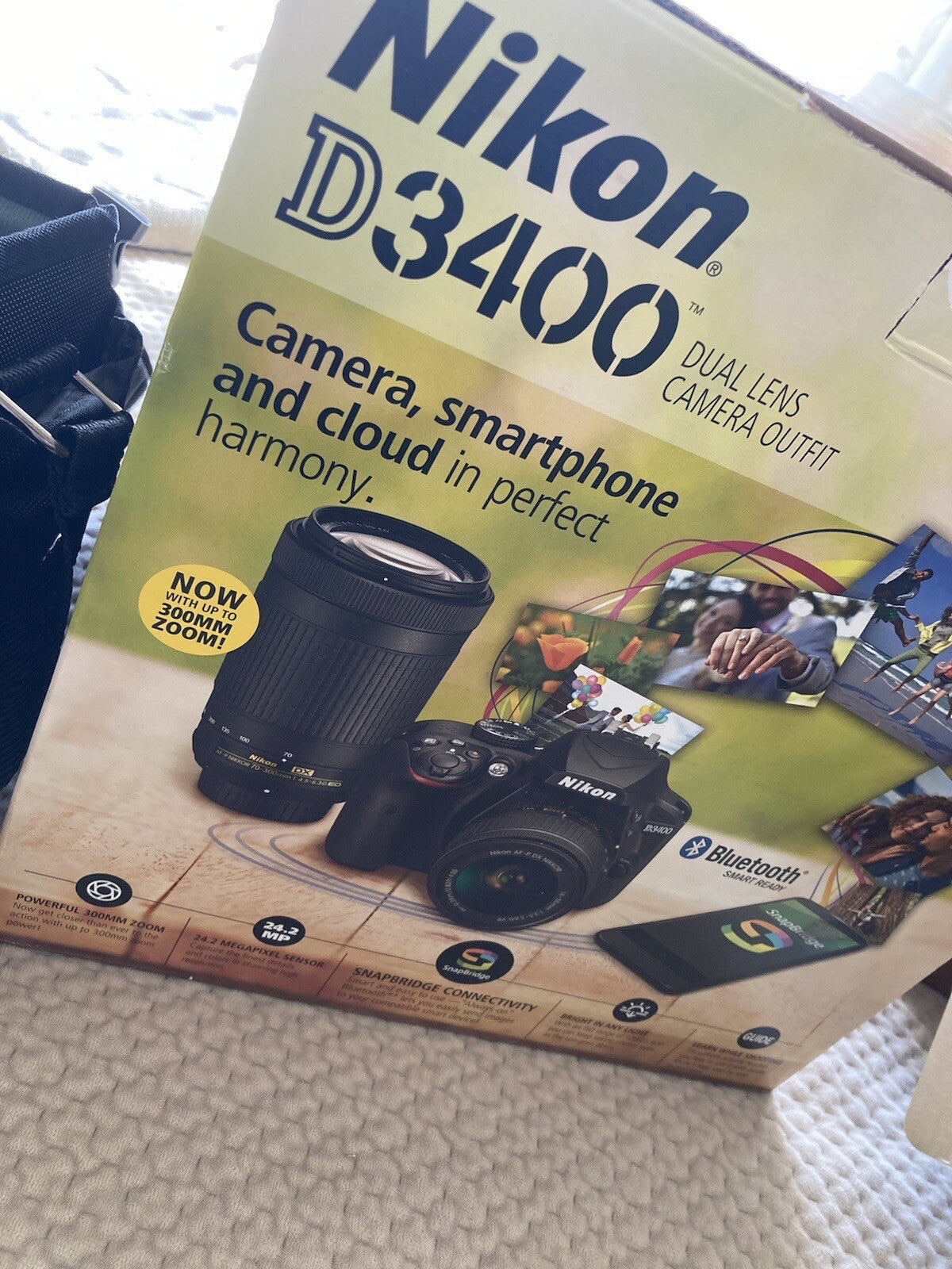 Nikon D3400 DSLR Bundle- 3 lenses, Camera Bag, Etc… Excellent Condition!!!!