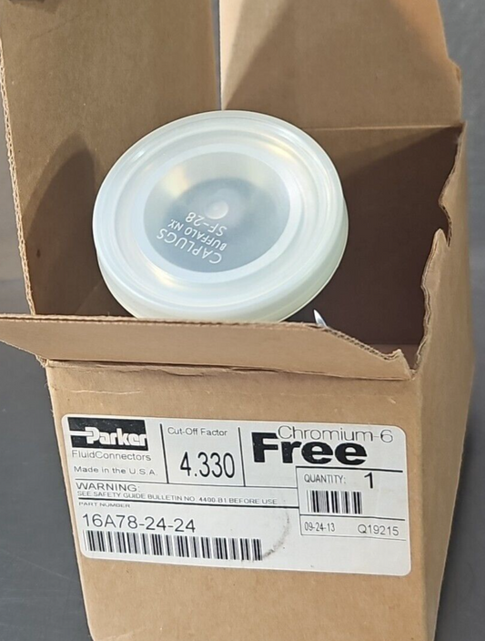 Parker 16A78-24-24  Hydraulic Fitting SAE 62 Flange Head Straight 1.5"   loc5B15