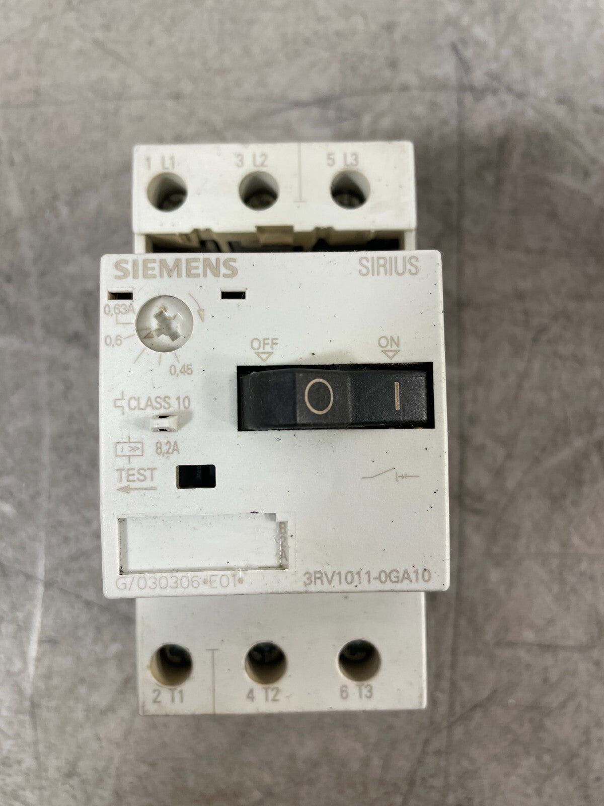 Siemens 3RV1 3RV1011-0GA10  Motor Protection Circuit Breaker @3.3.5