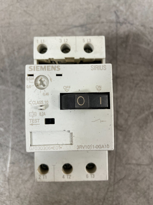 Siemens 3RV1 3RV1011-0GA10  Motor Protection Circuit Breaker @3.3.5