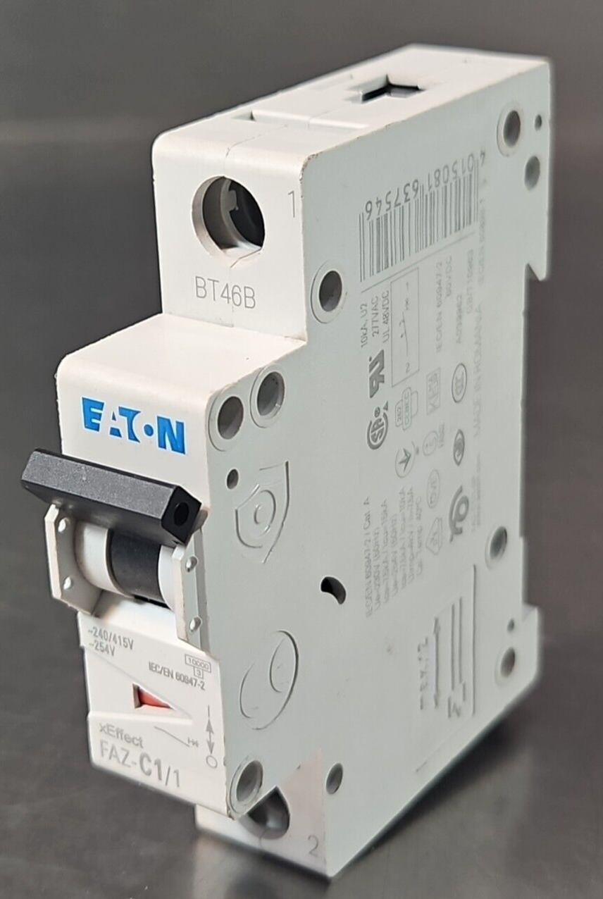 Eaton FAZ-C1/1  Amp Single Pole  Breaker                                 loc4B10