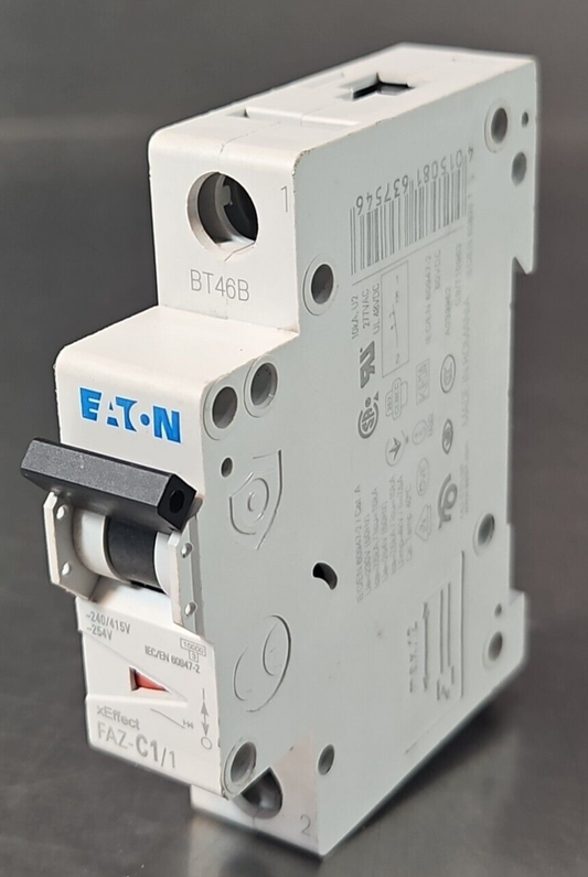 Eaton FAZ-C1/1  Amp Single Pole  Breaker                                 loc4B10