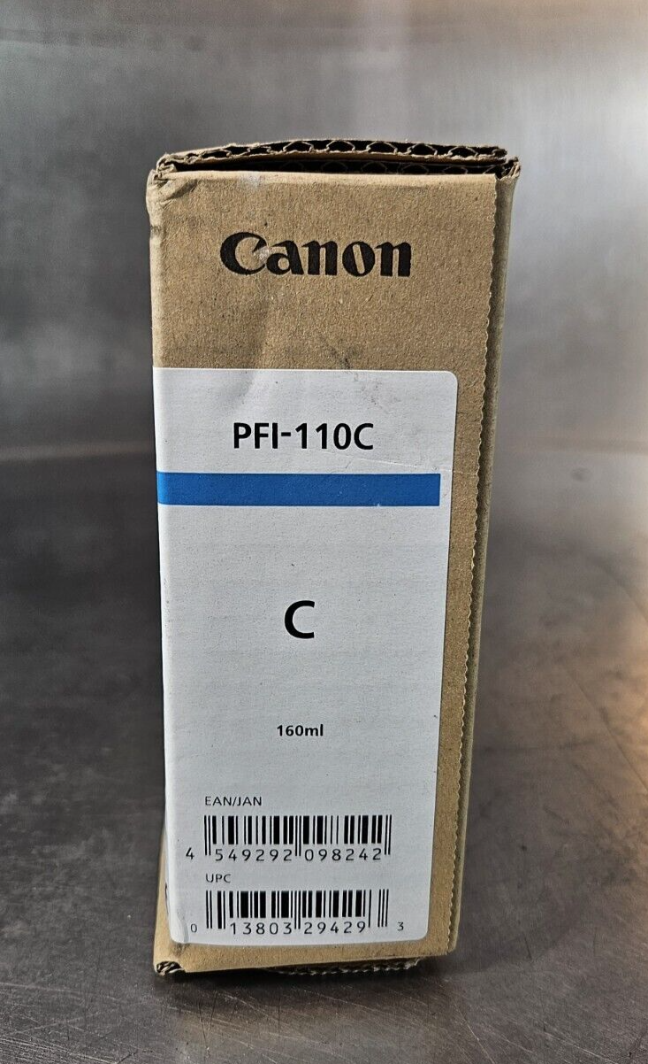 Canon PFI-110C Cyan 160ml Ink Tank                                      (BIN645)