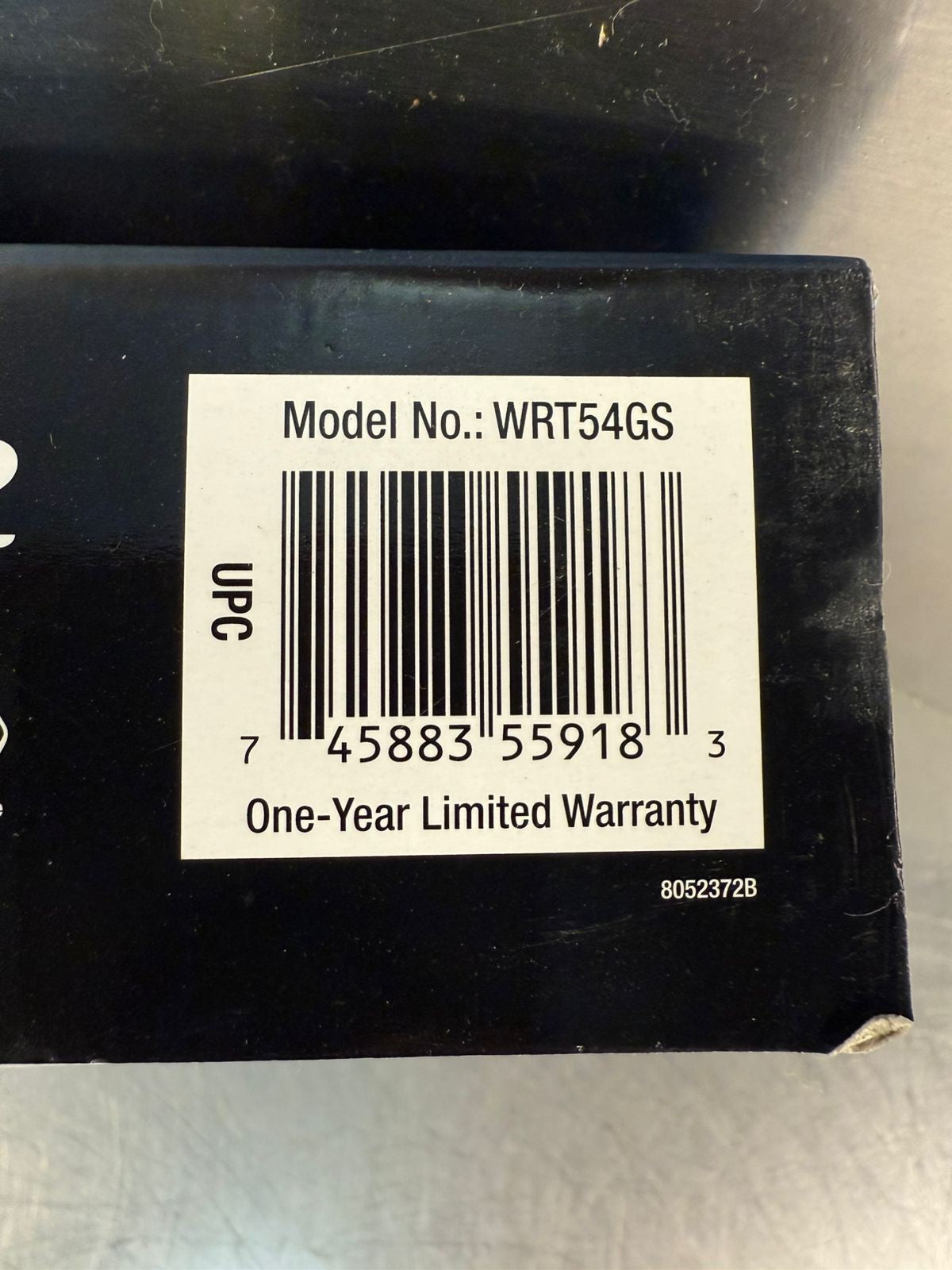 Linksys WRT54GS 2.4Ghz G Wireless Router- No power cord (7.5.5)