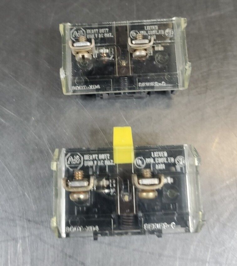 Allen Bradley 800T-XD4 Contact Block,  800TXD4 - Lot of 2.                 4D-42