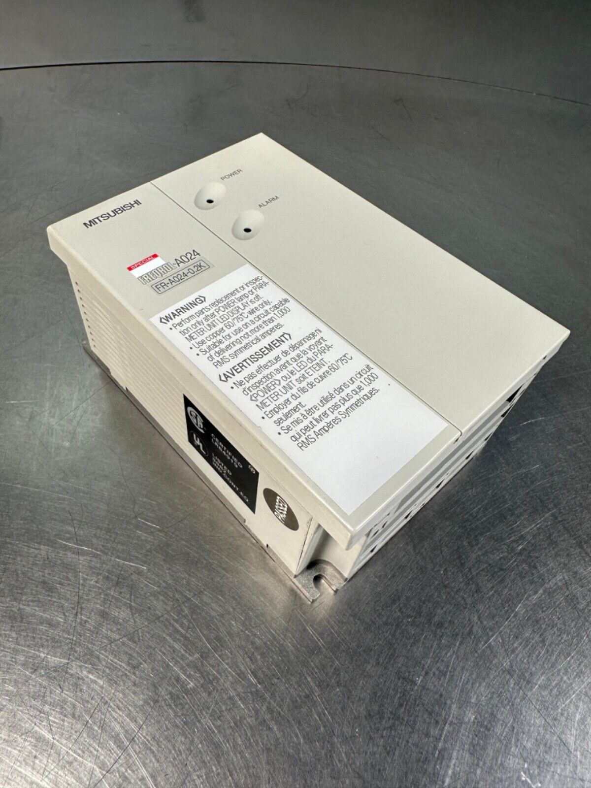 Mitsubishi Inverter FR-A024-0.2K-TF 220-230v, 3ph, 2.8A (1e-25)