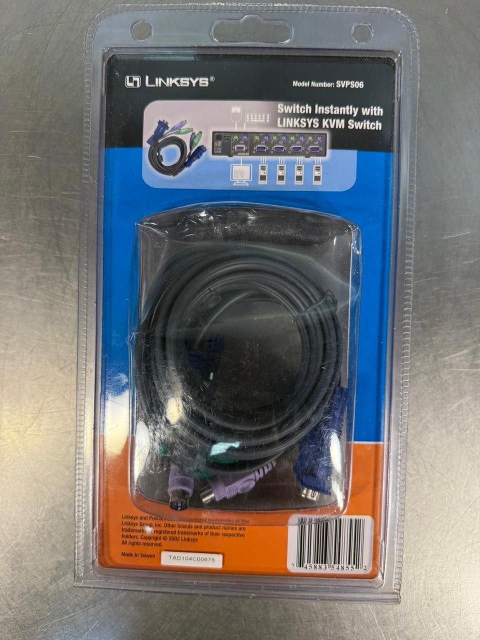 Linksys ProConnect KVM Switch PS/2 Cable Kit Model SVPS06 NEW      (7.2.2)