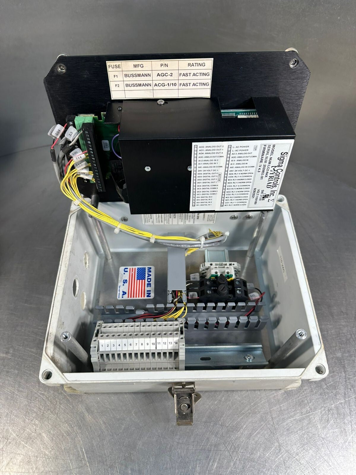 Sigma Controls Myriad LC2-N4X   V4.3  SW V 3.8  (5.5.2)