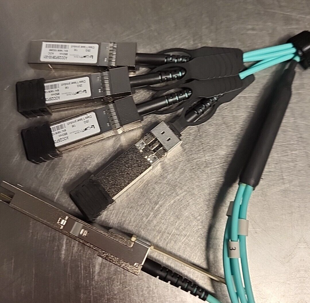 Active Optical Cable QSFP28 100Gbps- AOCQSP28100-001/  1M/ MSA Compat.  (BIN461)