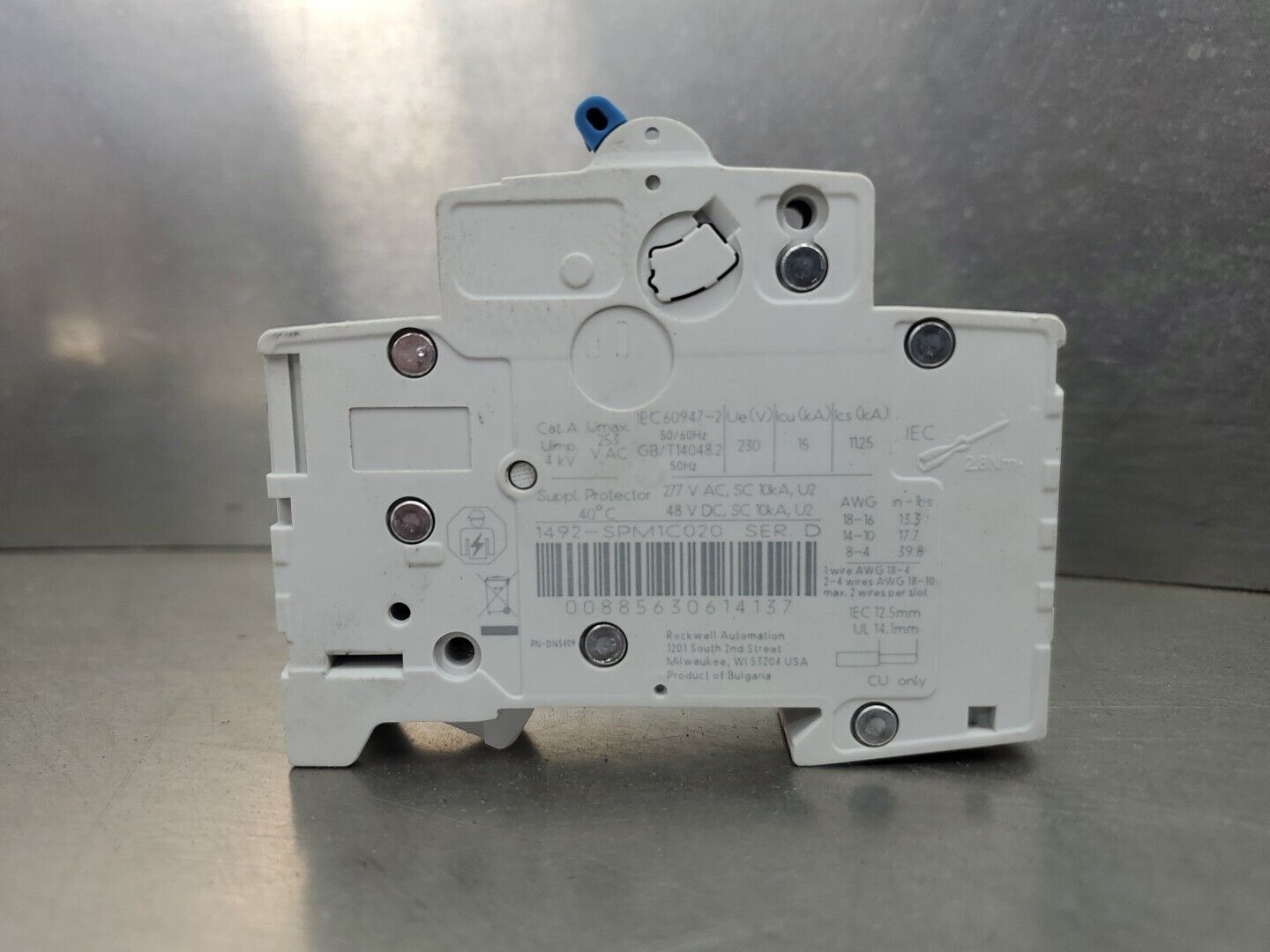 ALLEN BRADLEY 1492-SP C2A CIRCUIT BREAKER (1492-SPM1C020)                  4E-35