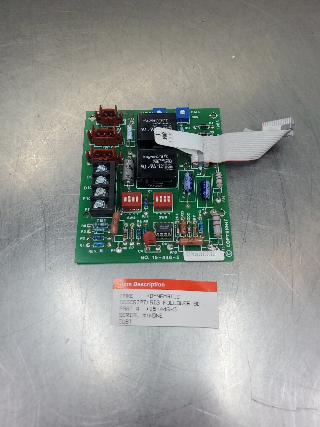 DYNAMATIC 15-446-5 SIGNAL FOLLOWER BOARD.                                   3D-7