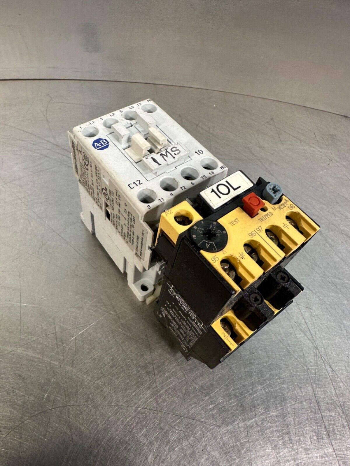 Allen Bradley 100-C12*10 Ser. A w/ 193-ED1CB Ser B  (4E-18)