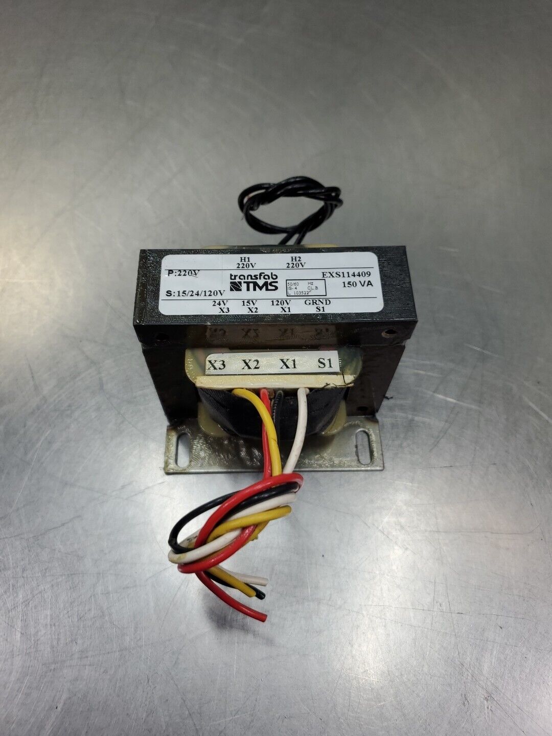 TMS TRANSFAB EXS114409 150VA Transformer,  PRI:220V:SEC:15/24/120V.        4D-32