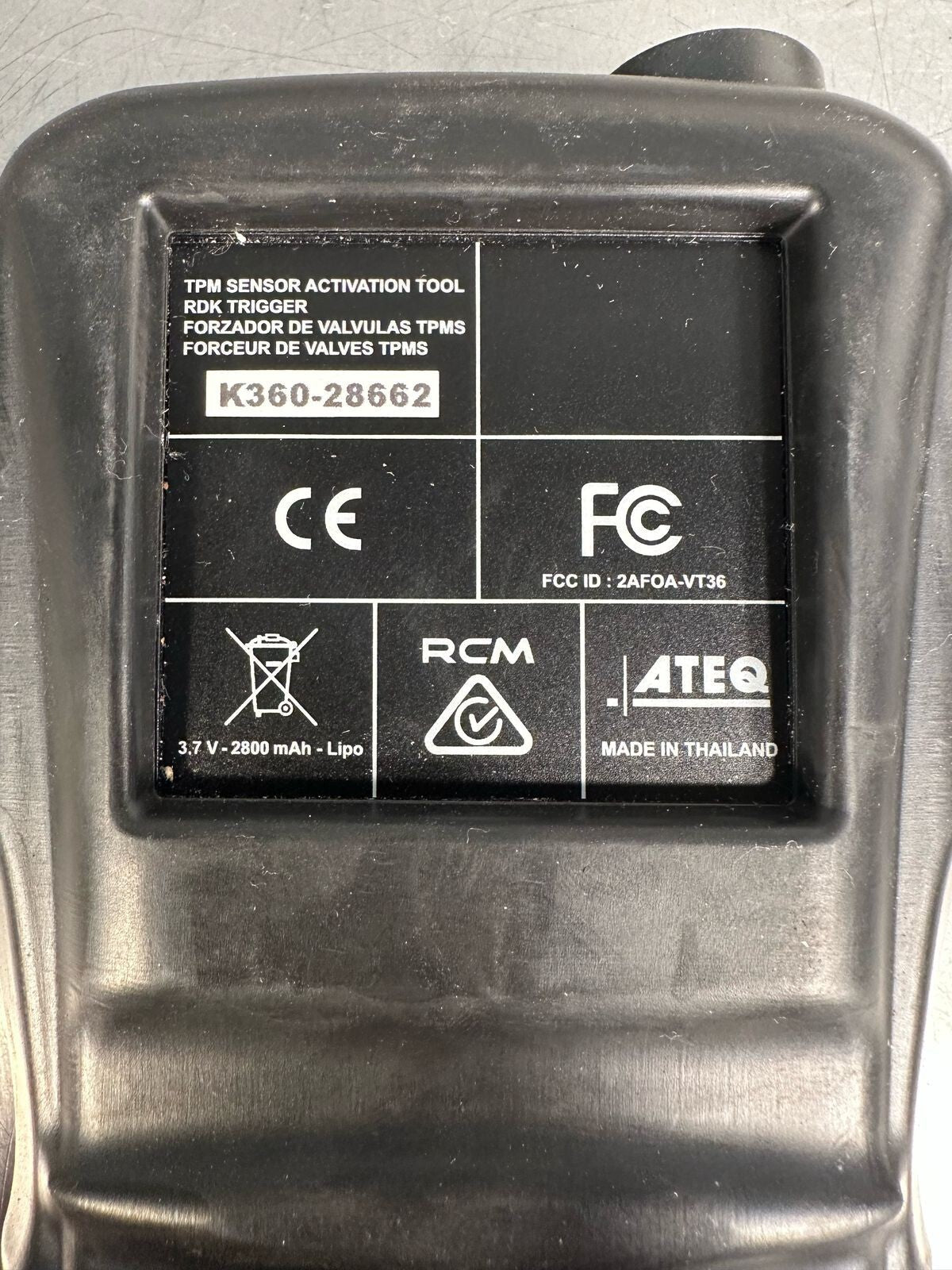 Ateq VT-Truck TPM SENSOR ACTIVATION TOOL RDK TRIGGER    (7.4.3)