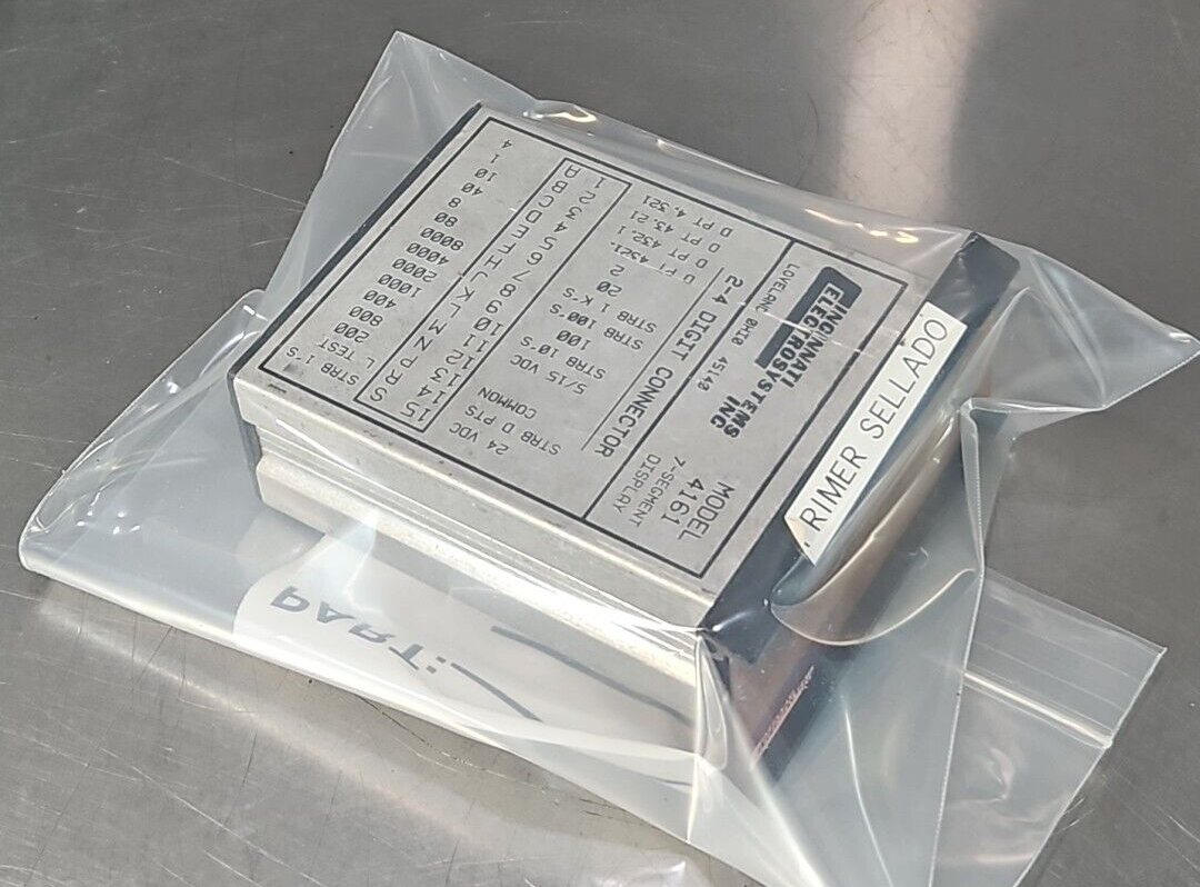 Cincinnati Electrosystems 4161 Displays Model Number                    (BIN345)