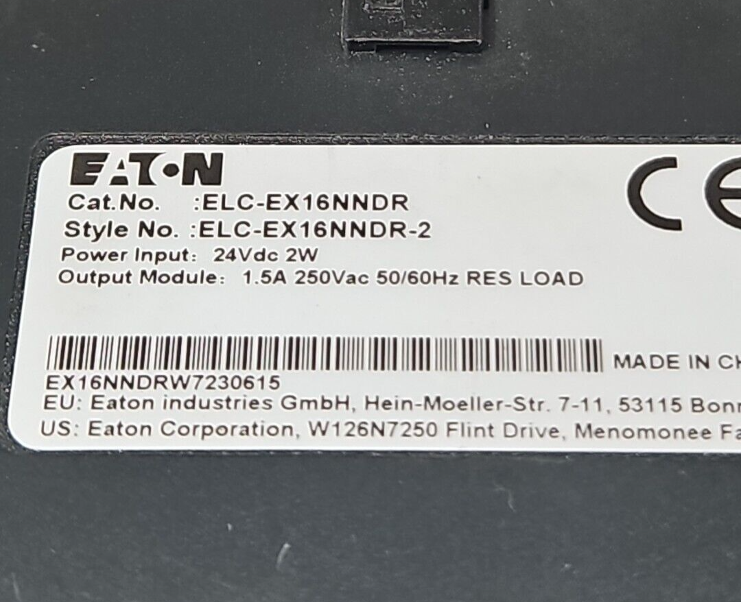 Eaton ELC-EX16NNDR Prog. Logic Controller Digital Expansion Module.     (BIN742)