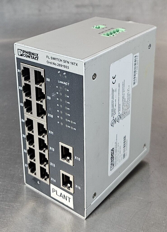 PHOENIX CONTACT  FL SWITCH SFN 16TX Industrial Ethernet Switch   (BIN533)
