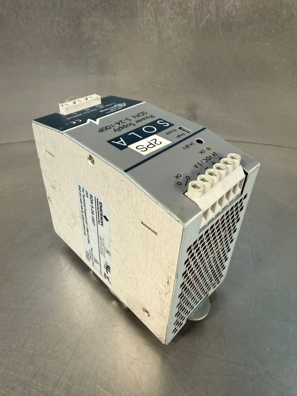Sola Sdn 5-24-100P Power Supply Ovp                                (4.2.3)