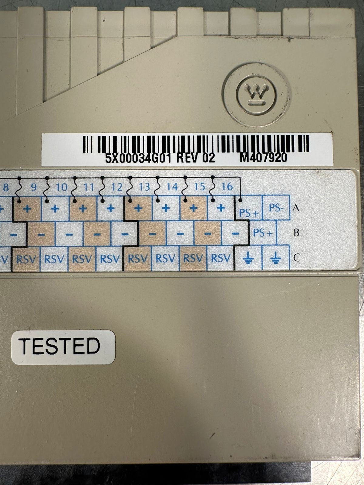 Westinghouse 5X00034G01 REV 02 Digital Input Module                (6.4.3)