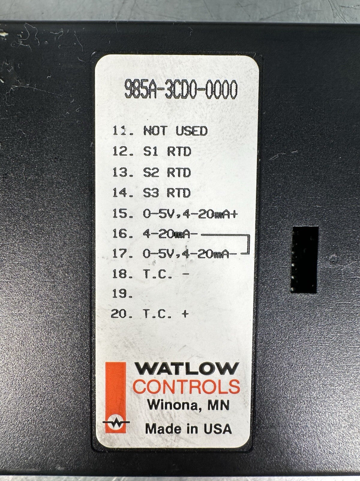 Watlow 985A-3CD0-0000 Temperature Controller                            (BIN643)