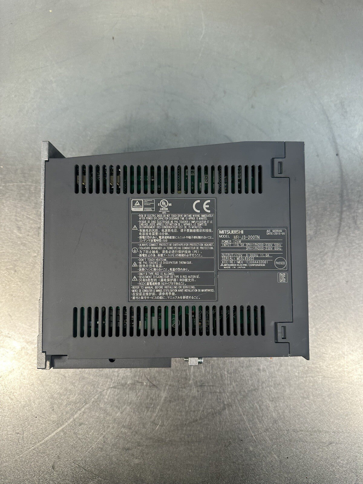 MITSUBISHI AC SERVO MR-J3-200TN  (BIN-1.2.4)