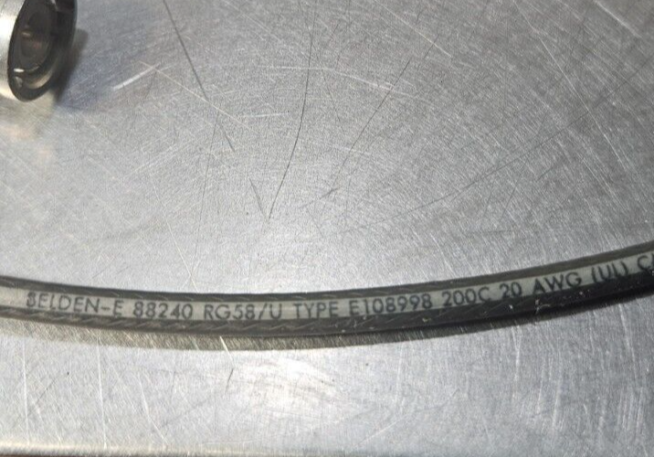Belden-e 88240 RG58/U Type E108998 200C (32") w/ Amphenol 82-5375        loc5C23
