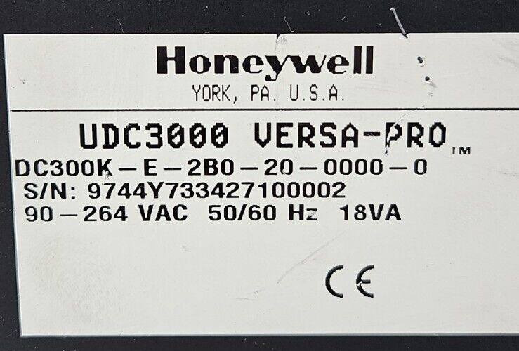 Honeywell UDC3000 Universal Digital Limit Controller                    (BIN632)