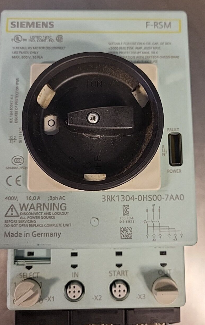 Siemens 3RK1304-0HS00-7AA0  Elec. Starter Soft  F-RSM  (BIN 4.5.4)