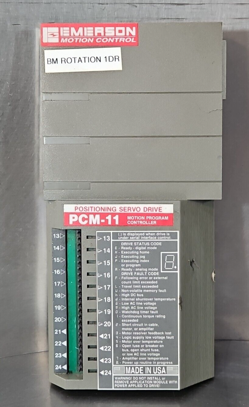 Emerson PCM-11 Programmable Motion Controller                           (BIN242)