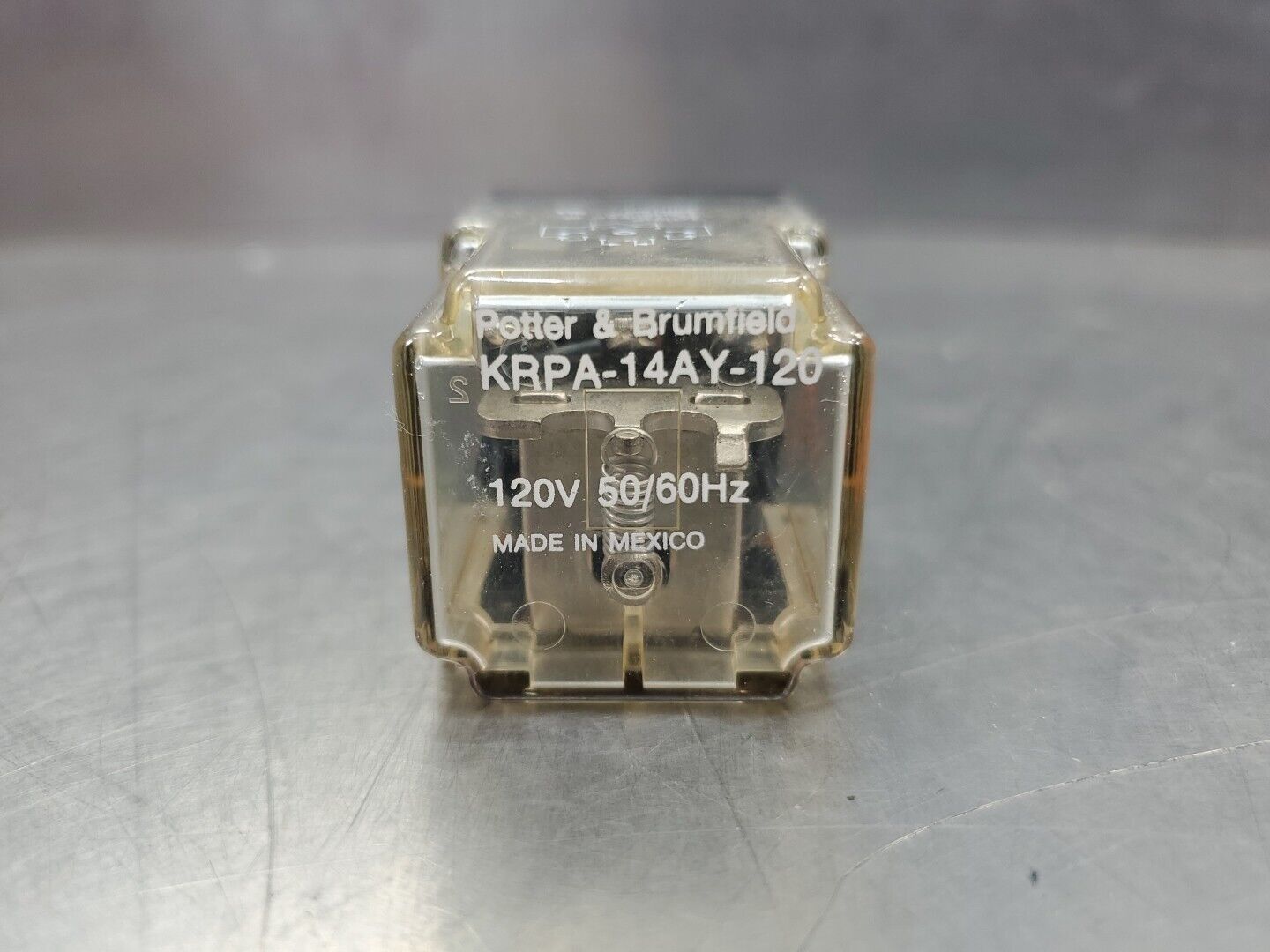 POTTER & BRUMFIELD KRPA-14AY-120 Relay, 120V 50/60HZ.                      4D-35