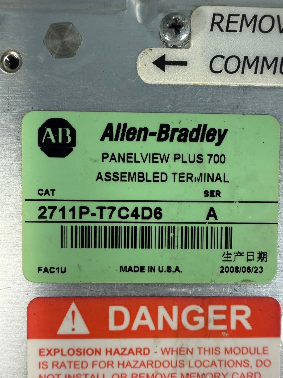 Allen Bradley 2711P-T7C4D6 /A PanelView Plus 700      (12.5.3)