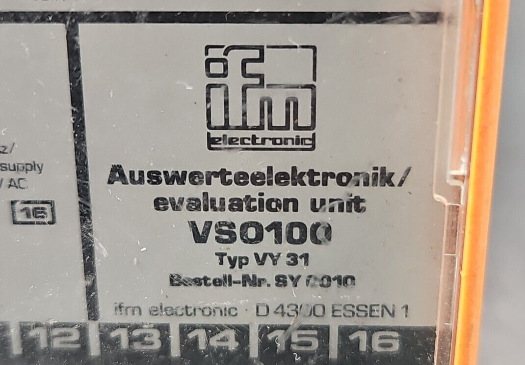 IFM Efector VSO100 Flow Monitor Type VY 31                                loc4D3