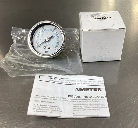 Ametek  Spec. 165291 2”P1559LX 100 Psi/KPA/BAR 1/4 NPT      6D-11