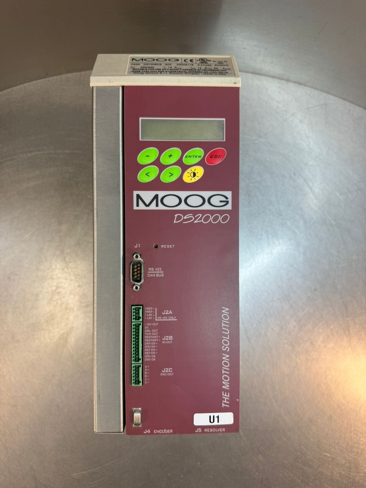Moog DS2000 CZ1008C5 3Ph 50/60hz                                         (8.3.7)