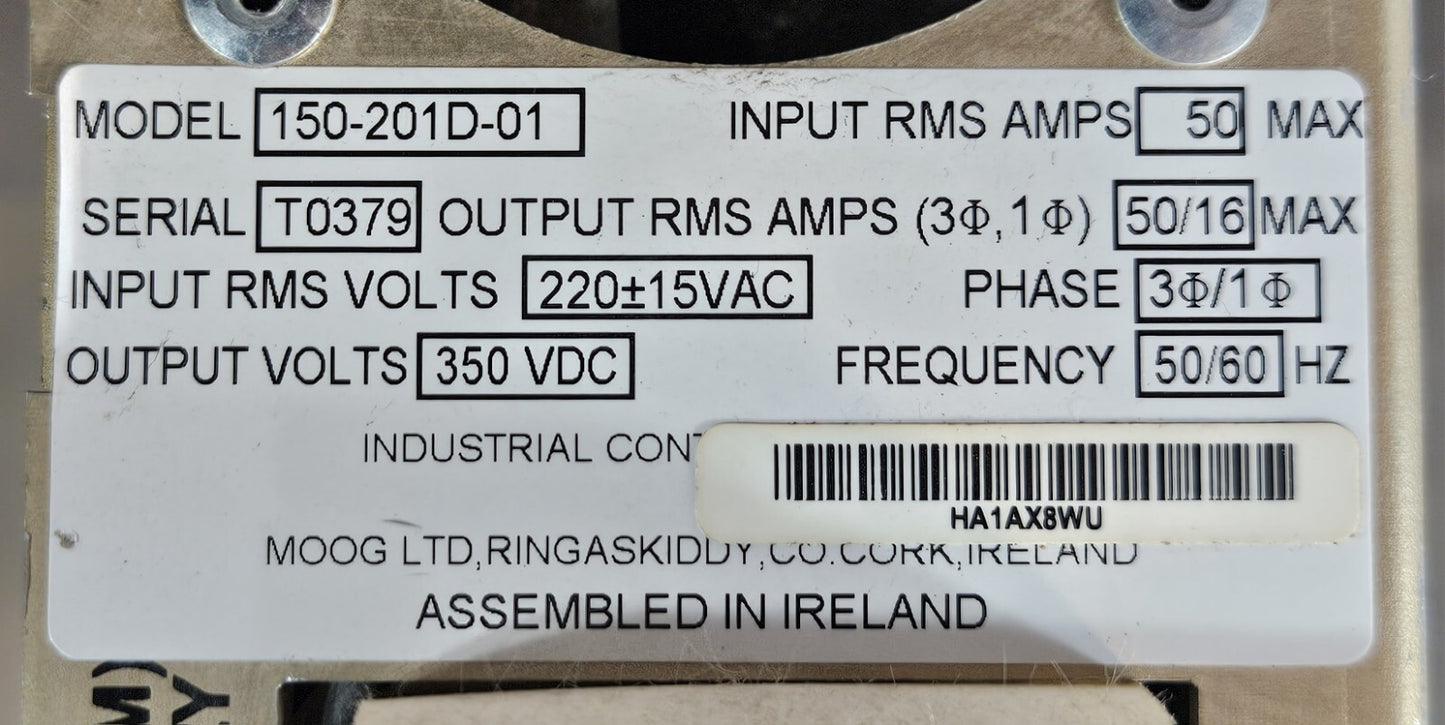 MOOG 150-201D-01  Servo Drive                                           (BIN631)