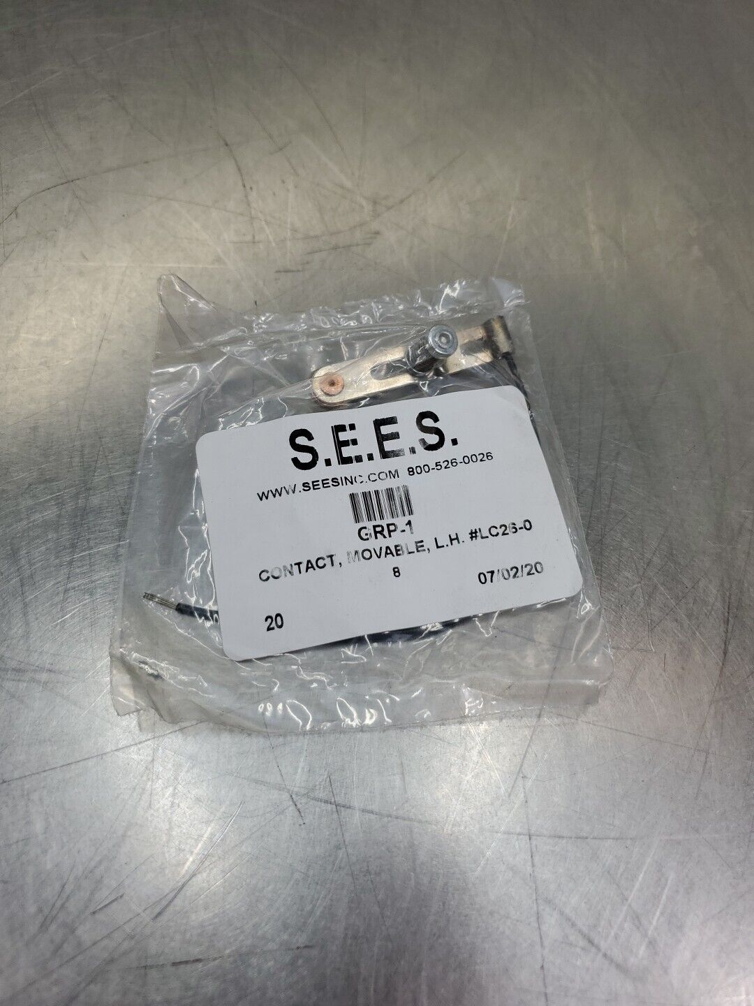 S.E.E.S. GRP-1 Movable Contact, L.H.#LC26-0.                               4C-35